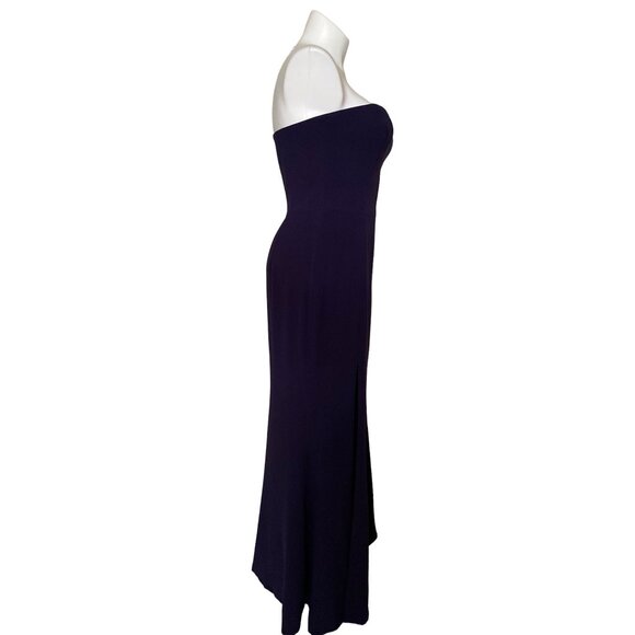 Dress The Population NWT $298 Ellen Strapless Trumpet Gown, Blue Women's Size XL - Picture 6 of 11